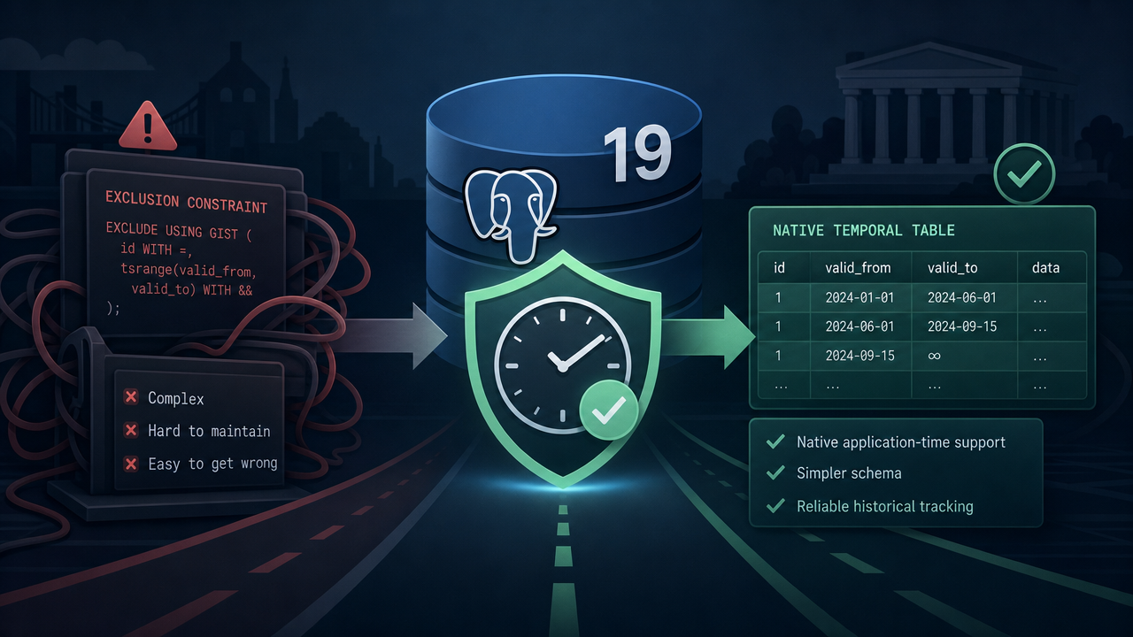 PostgreSQL 19: Native Temporal Tables Are Finally Coming